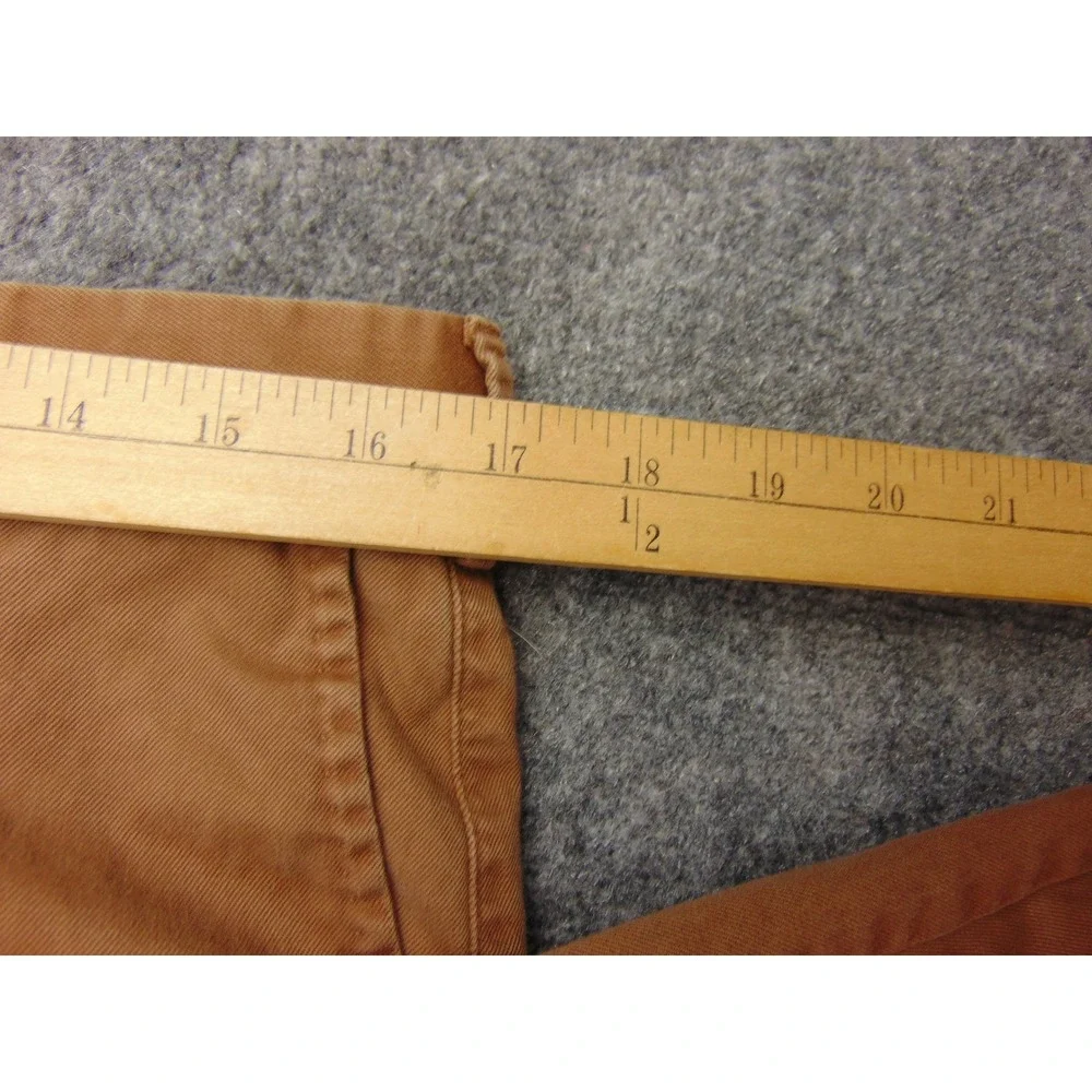 Peter Millar Chino Pants Mens 35x31 Brown Solid Preppy Golf Luxury Casual‎